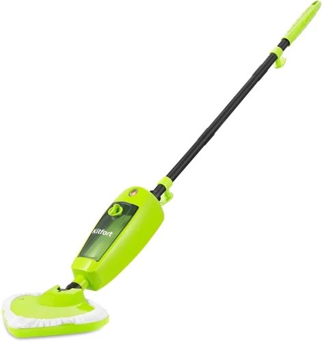 Швабра паровая Kitfort КТ-1055 1000Вт зеленый