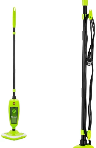 Швабра паровая Kitfort КТ-1055 1000Вт зеленый