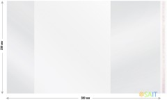 Обложка Silwerhof 382173 Монстрики для учебника с липк.сл. (набор 10шт) для старших классов ПП 70мкм гладкая прозр. 230х380мм