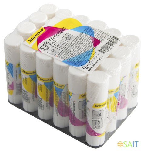 Клей-карандаш Silwerhof 431462-08 8гр ПВП термоусадочная упаковка