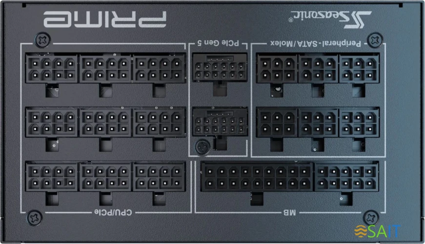 Блок питания Seasonic ATX 1600W Prime PX-1600 Gen.5 80+ platinum (20+4pin) APFC 135mm fan 18xSATA Cab Manag RTL