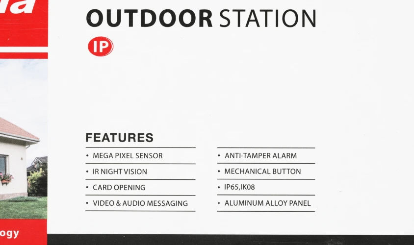 Видеопанель Dahua DHI-VTO3211D-P1-S2 цветной сигнал CMOS цвет панели: черный