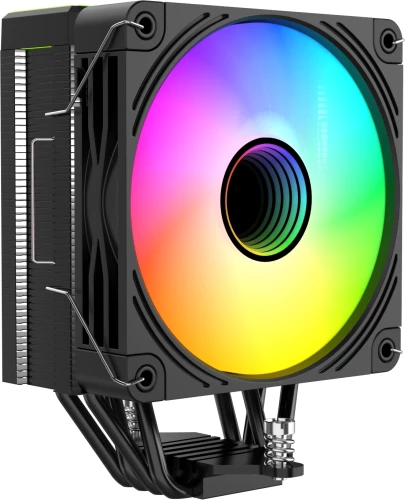 Устройство охлаждения(кулер) Bloody BD-AC205-ARGB1 ARGB Soc-AM5/AM4/1200/1700/1851 черный 4-pin 14-26dB Al+Cu LCD 205W 513gr Ret (BD-AC205-ARGB1-BK)