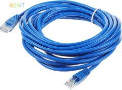 Патч-корд cat.5E molded 5м синий RJ-45 (m)-RJ-45 (m)