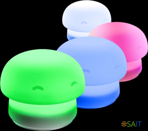 Умный светильник Sber Грибочек настол. белый (SBDV-00127)