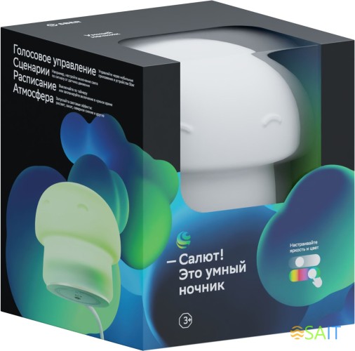 Умный светильник Sber Грибочек настол. белый (SBDV-00127)