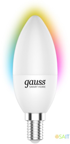 Умная лампа Gauss IoT Smart Home E14 5Вт 470lm Wi-Fi (упак.:1шт) (1190112)