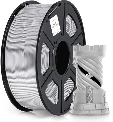 Пластик для принтера 3D Cactus CS-3D-PETG-1KG-SILVER PETG d1.75мм 1кг L316м 1цв.