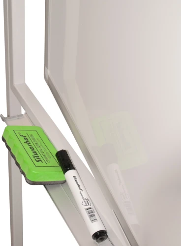 Флипчарт Silwerhof DAILY лак 70x100см на роликах белый вращающаяся