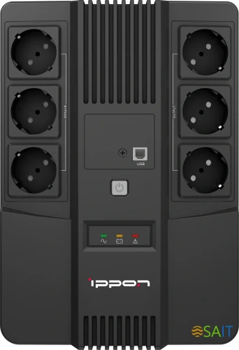Источник бесперебойного питания Ippon Nut 650 360Вт 650ВА черный