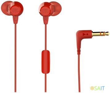 Гарнитура внутриканальные JBL C50HI 1.2м красный проводные в ушной раковине (JBLC50HIRED)