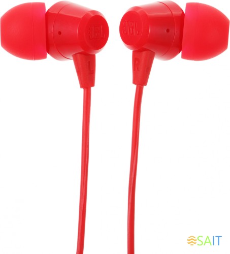 Гарнитура внутриканальные JBL C50HI 1.2м красный проводные в ушной раковине (JBLC50HIRED)