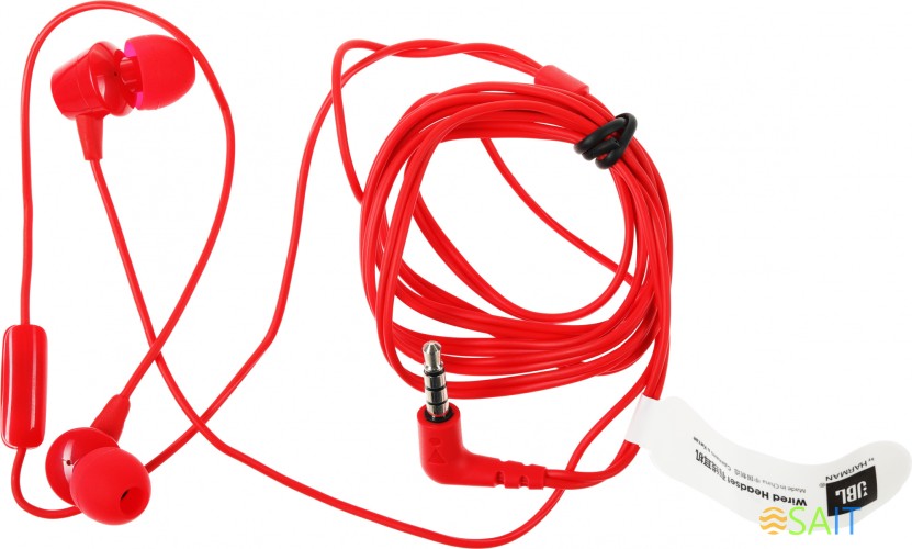 Гарнитура внутриканальные JBL C50HI 1.2м красный проводные в ушной раковине (JBLC50HIRED)