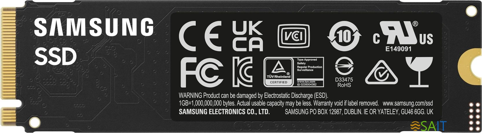 Накопитель SSD Samsung PCIe 4.0 x4 4TB MZ-V9S4T0BW 990 EVO Plus M.2 2280