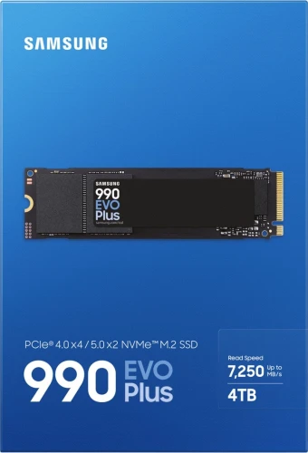 Накопитель SSD Samsung PCIe 4.0 x4 4TB MZ-V9S4T0BW 990 EVO Plus M.2 2280
