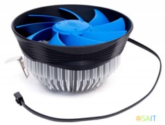 Устройство охлаждения(кулер) Deepcool Archer Bigpro Soc-AM5/AM4/1151/1200 черный/синий 4-pin 24-30dB Al+Cu 125W 380gr Ret (DP-MCAC-ABGP)
