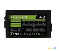 Блок питания Aerocool ATX 500W VX PLUS 500W (20+4pin) 120mm fan 3xSATA RTL