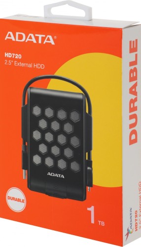 Жесткий диск A-Data USB3.0 1TB AHD720-1TU31-CBK HD720 DashDrive Durable 2.5" черный