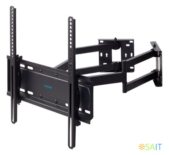 Кронштейн для телевизора Kromax GALACTIC-44 черный 32"-70" макс.45кг настенный поворотно-выдвижной и наклонный