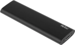 Накопитель SSD Netac USB-C 2TB NT01ZSLIM-002T-32BK Z Slim черный
