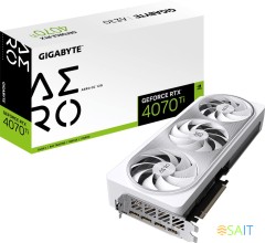 Видеокарта Gigabyte PCI-E 4.0 GV-N407SAERO OC-12GD NVIDIA GeForce RTX 4070 Super 12Gb 192bit GDDR6X 2565/21000 HDMIx1 DPx3 HDCP Ret