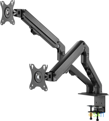 Кронштейн для мониторов Ultramounts UM729 черный 17"-27" макс.7кг крепление к столешнице поворот и наклон