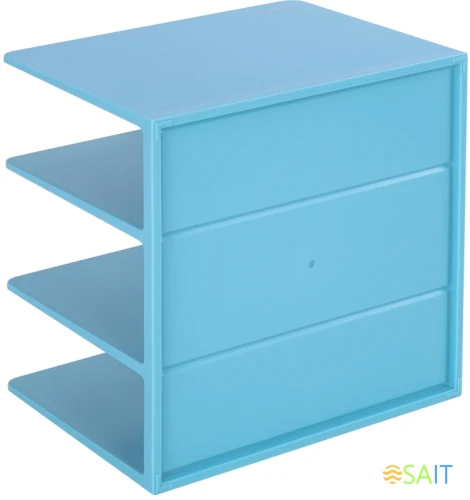 Подставка-ограничитель для книг Deli NS006BLUE Nusign 162x162x122мм синий