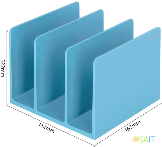 Подставка-ограничитель для книг Deli NS006BLUE Nusign 162x162x122мм синий