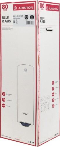 Водонагреватель Ariston BLU1 R ABS 80 V SLIM 1.5кВт 80л электрический настенный/белый