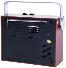 Радиоприемник портативный Сигнал БЗРП РП-334 дерево темное USB SD/microSD