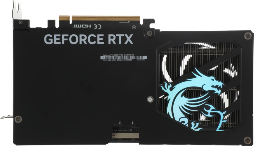 Видеокарта MSI PCI-E 5.0 RTX 5060 TI 16G GAMING OC NVIDIA GeForce RTX 5060TI 16Gb 128bit GDDR7 2647/28000 HDMIx1 DPx3 HDCP Ret