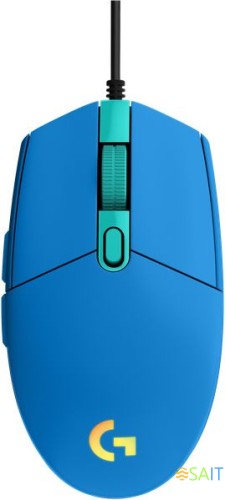 Мышь Logitech G102 LightSync синий оптическая 8000dpi USB 5but (910-005810)