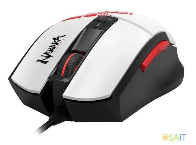 Мышь A4Tech Bloody L65 Max белый/рисунок оптическая 12000dpi USB 6but (L65 MAX NARAKA)