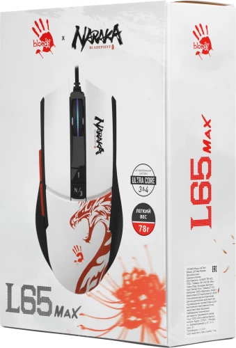 Мышь A4Tech Bloody L65 Max белый/рисунок оптическая 12000dpi USB 6but (L65 MAX NARAKA)