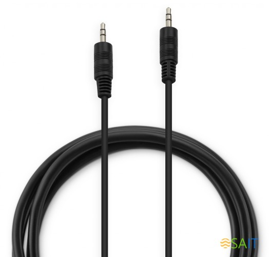 Кабель соединительный аудио Buro BAAC002-1 Jack 3.5 (m)/Jack 3.5 (m) 1м. черный