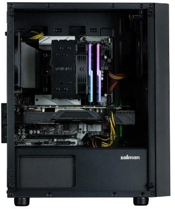 Корпус Zalman ZM-T3 Plus черный без БП mATX 2xUSB2.0 1xUSB3.0 audio front door bott PSU