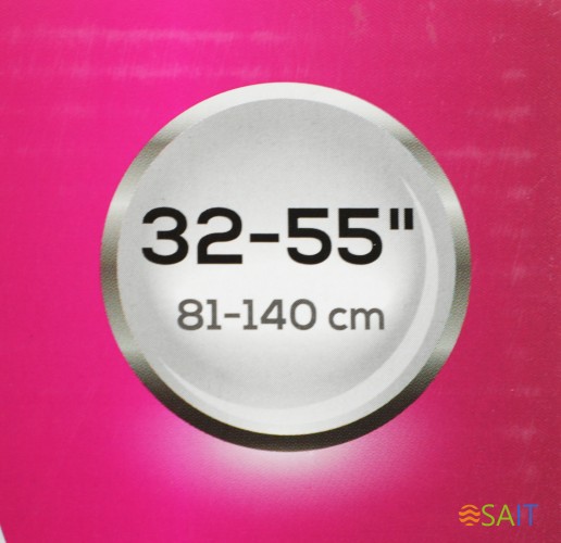 Кронштейн для телевизора Ultramounts UM904 черный 32"-55" макс.30кг настенный поворотно-выдвижной и наклонный