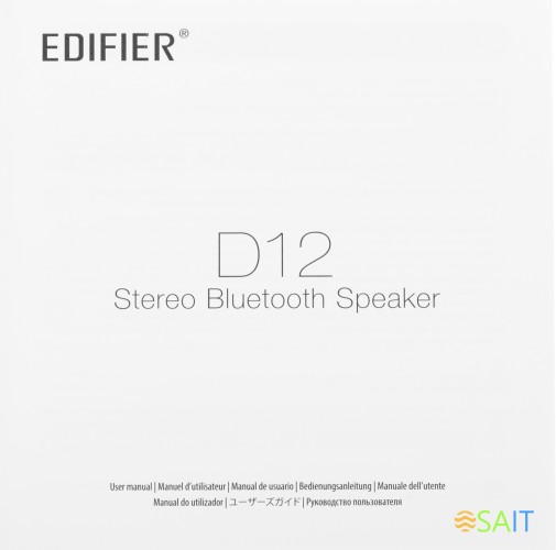 Колонки Edifier D12 black 1.0 черный/черный 70Вт беспроводные BT