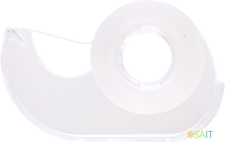 Клейкая лента двухсторонняя Silwerhof прозрачная шир.12мм дл.12.7м полипропилен на диспенсере