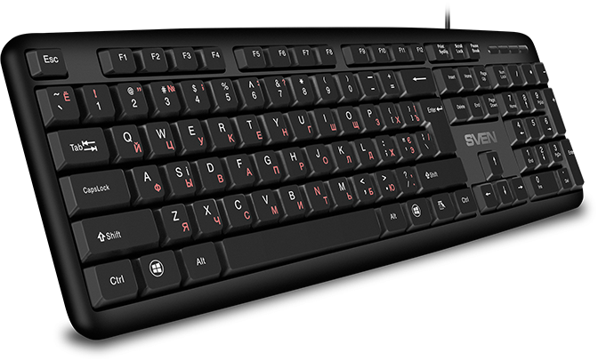 Клавиатура SVEN KB-S230 чёрная (104кл, каб. 2м) Sven KB-S230
