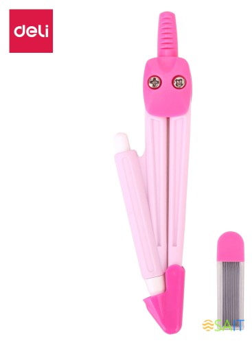 Циркуль Deli E8622 корпус ассорти пластик