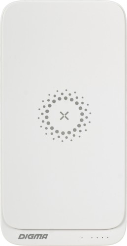 Мобильный аккумулятор Digma DGPQ10E 10000mAh QC3.0/PD3.0 20W 3A 2xUSB-A/USB-C беспров.зар. белый (DGPQ10E20PWT)