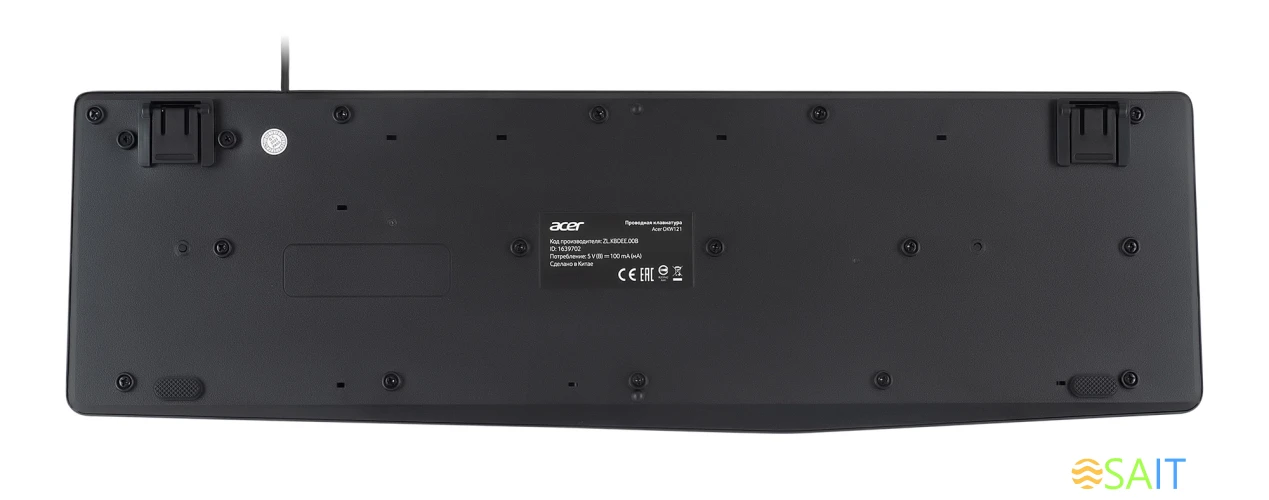 Клавиатура Acer OKW121 черный USB (ZL.KBDEE.00B)