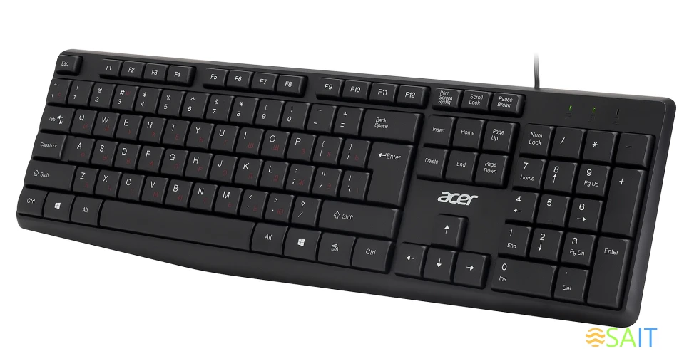 Клавиатура Acer OKW121 черный USB (ZL.KBDEE.00B)
