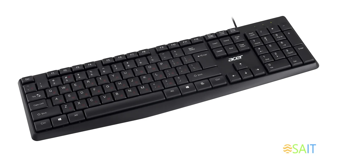 Клавиатура Acer OKW121 черный USB (ZL.KBDEE.00B)