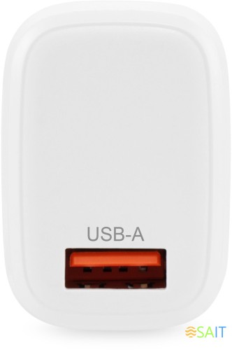 Сетевое зар./устр. Buro BUWG1 18W 3A (QC) USB-A универсальное белый (BUWG18P100WH)