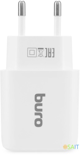 Сетевое зар./устр. Buro BUWG1 18W 3A (QC) USB-A универсальное белый (BUWG18P100WH)