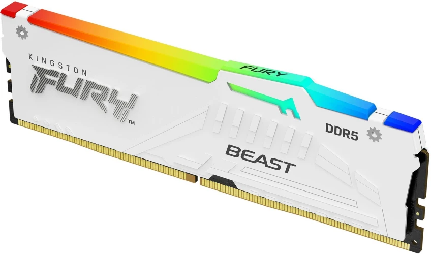 Память DDR5 16GB 6400MHz Kingston KF564C32BWEA-16 Fury Beast RGB RTL Gaming PC5-51200 CL32 DIMM 288-pin 1.4В dual rank с радиатором Ret