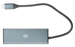 Разветвитель USB-C Digma HUB-3U3.0C-UC-G 4порт. серый (HUB-3U3.0С-UC-G)