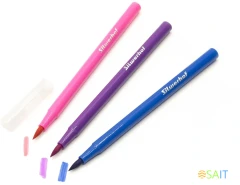 Фломастеры Silwerhof Create 10мм 169мм кисть Вентилируемый 12цв. пакет с европодвесом